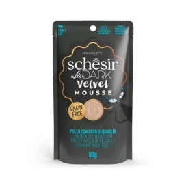 Schesir After Dark Perfect Mousse Pollo y Huevo 80g Comida húmeda para gatos Patitas&co