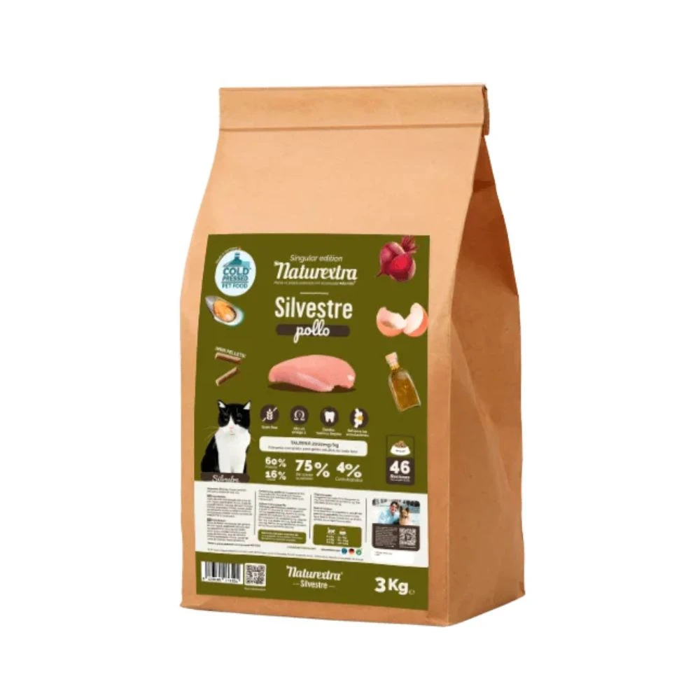 Natuextra Silvestre Pienso de Pollo para Gato Patitas&co Patitas&co