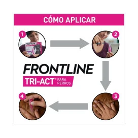 Frontline TriAct 3 pipetas para Perros Higiene y salud Perros Patitas&co