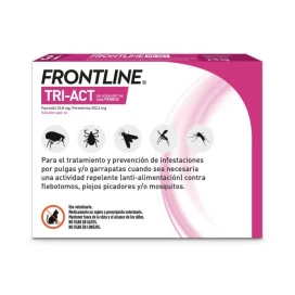Frontline TriAct 3 Pipetas para Perros 2 a 5 kg Antiparasitarios y Repelentes para perros Patitas&co