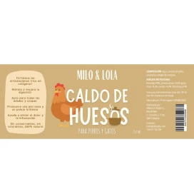 Milo y Lola Caldo de Huesos de Gallina Caldos y Toppers para Perros Patitas&co Milo y Lola Caldo de Huesos de Gallina Caldos y Toppers para Perros Patitas&co