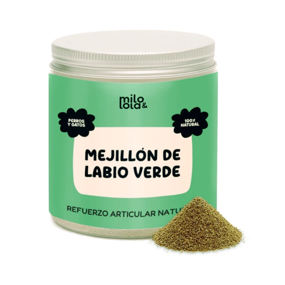 Milo y Lola Suplemento Mejillón de Labio Verde en Polvo Suplementos Naturales para Perros Patitas&co Milo y Lola Suplemento Mejillón de Labio Verde en Polvo Suplementos Naturales para Perros Patitas&co