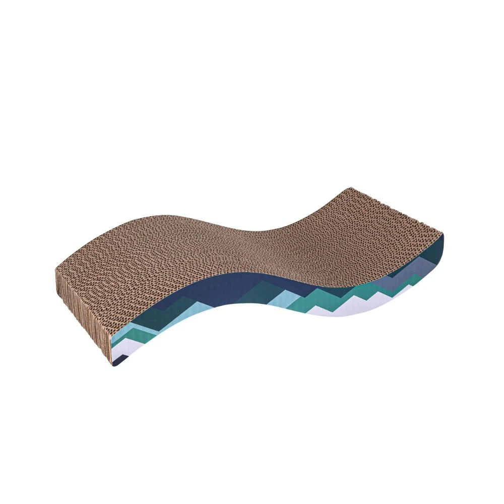 Freedog Rascador Cartón Snake Azul Cielo para Gatos Rascadores para Gatos Patitas&co