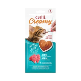 Catit Creamy Snacks Cremosos de Atún (4 uds x 10g) para Gatos