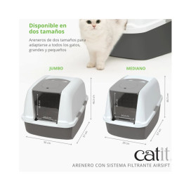 Catit Arenero Cerrado Airsift para Gato Arena, areneros y empapadores para gatos Patitas&co Catit Arenero Cerrado Airsift para Gato Arena, areneros y empapadores para gatos Patitas&co