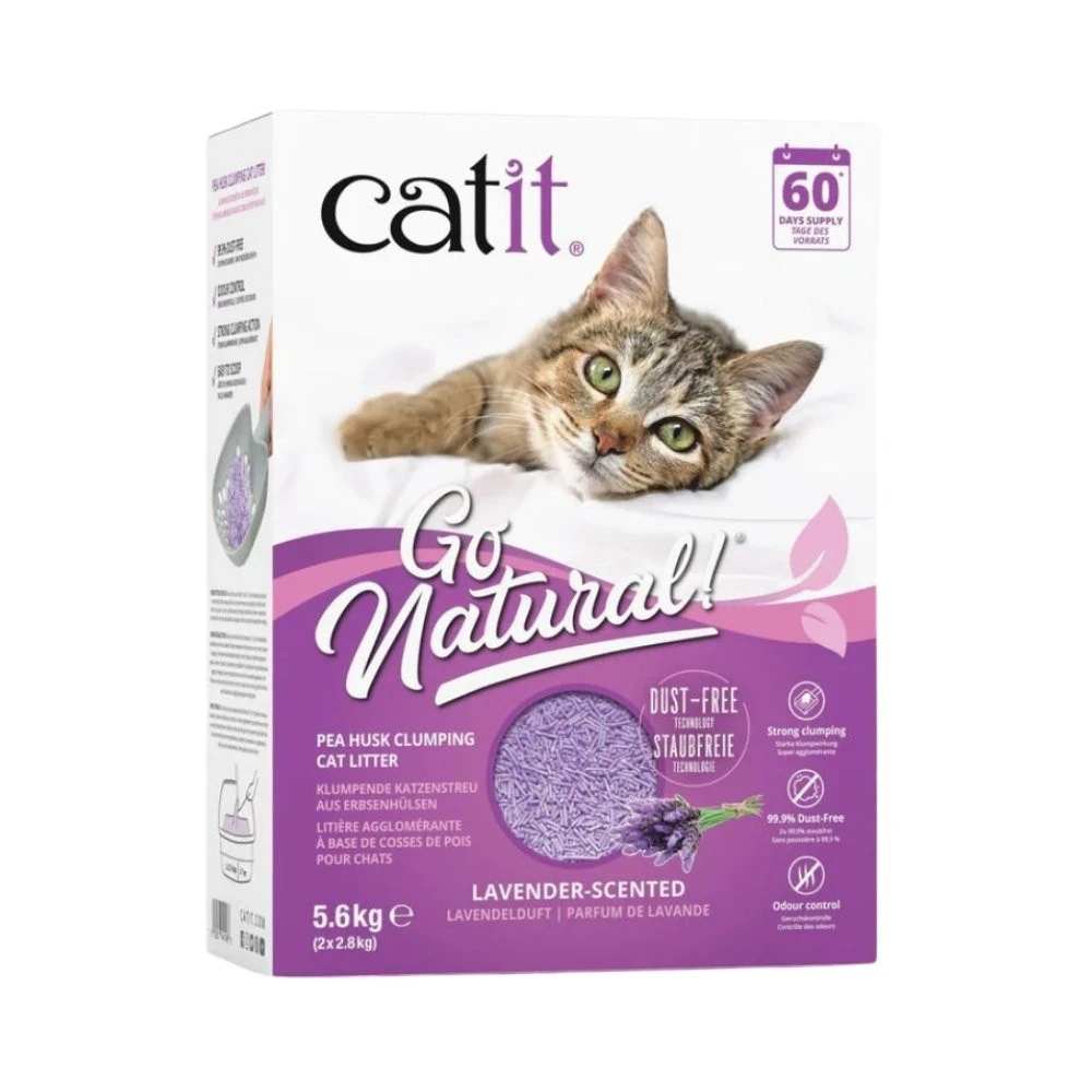Catit Arena Go Natural Lavanda para Gatos Arena, areneros y empapadores para gatos Patitas&co