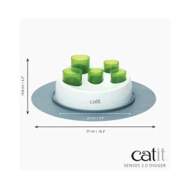 Catit Comedero Antivoracidad Senses Digger para Gatos Juguetes para gatos Patitas&co
