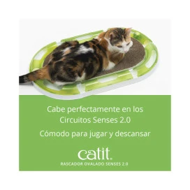Catit Senses Rascador de Cartón Ovalado para Gatos Rascadores para Gatos Patitas&co