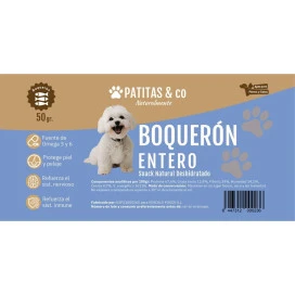 Snack Natural Boquerones Patitas Snacks Saludables para Perros Patitas&co