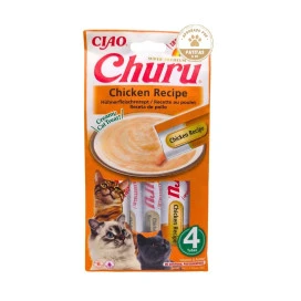 Churu Snack Natural Sabor Pollo (4x14g) Gatos Snacks para Gatos Patitas&co