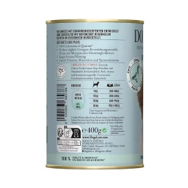 Dogs Love Lata Pato Comida Humeda Natural 400g Perro Comida húmeda para Perros Patitas&co