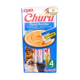 Churu Sabor Atún Snacks Naturales (4x14g) Gatos Snacks para Gatos Patitas&co