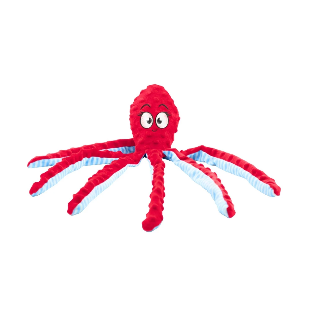 Bubimex Peluche Pulpo Rojo Juguetes para perros Patitas&co