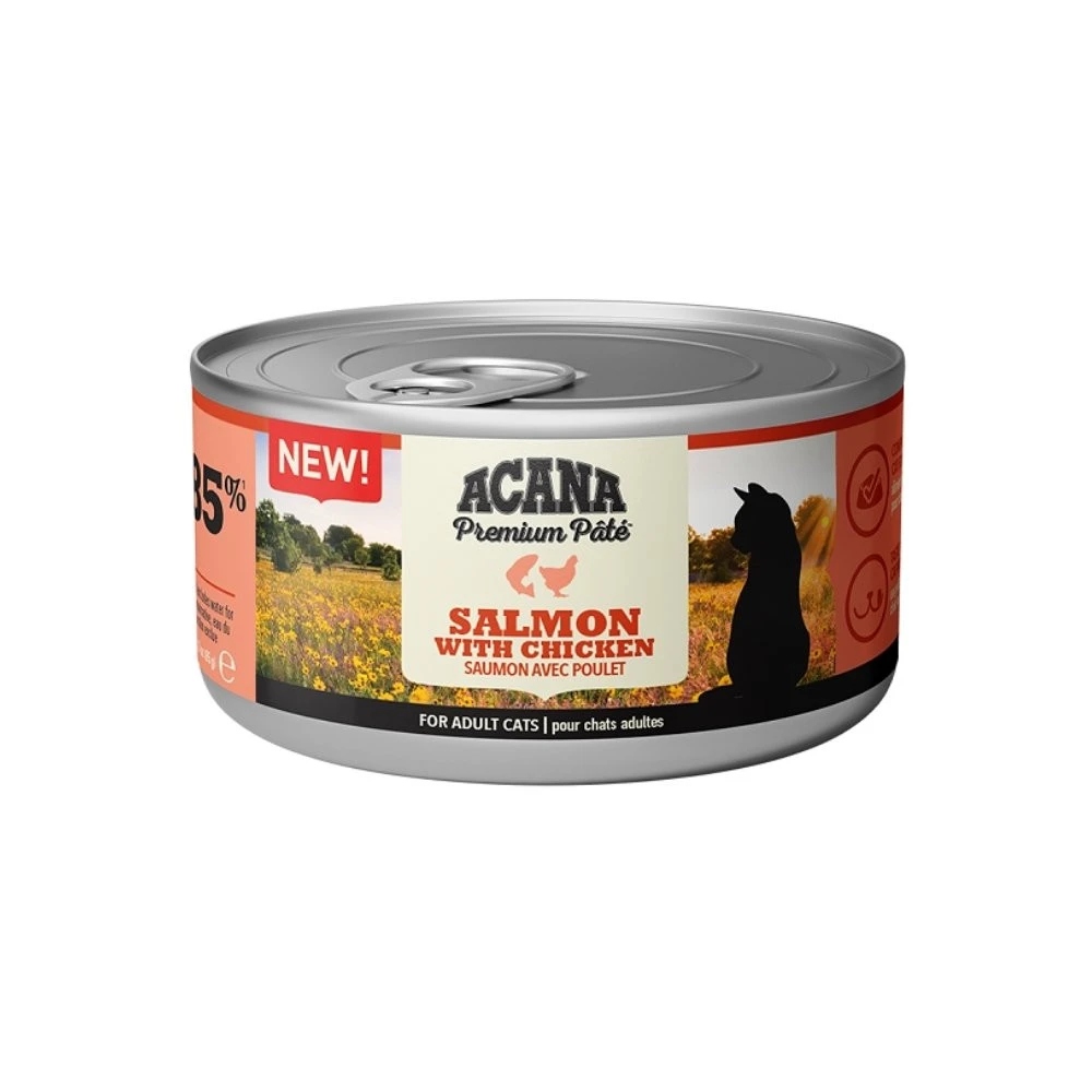 Acana Wet Salmon y Pollo Comida Humeda Natural 85g Gato Comida húmeda para gatos Patitas&co