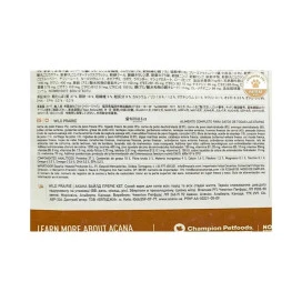 Acana Wild Prairie Pollo y Pavo Pienso Natural Gatos Pienso para gatos Información e Ingredientes  Patitas&co