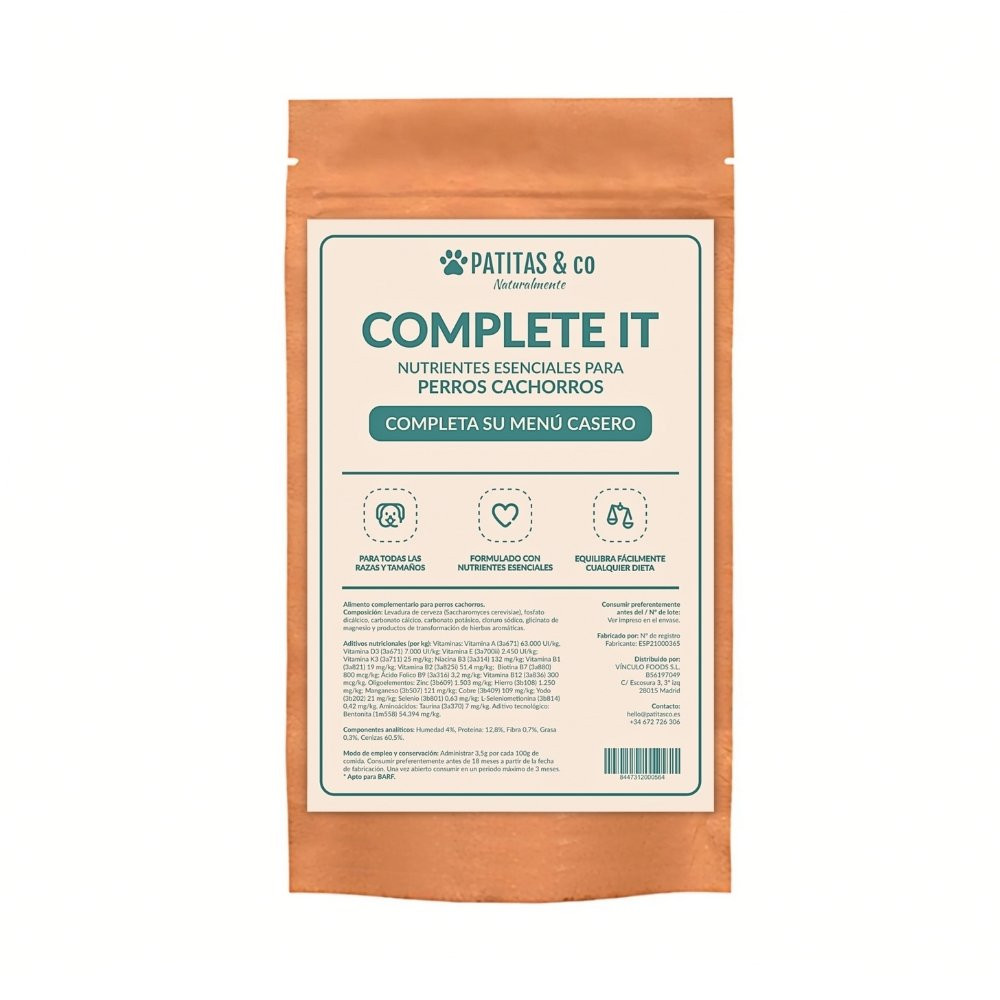 Patitas Complete It Nutrientes Esenciales para Perros Cachorros Suplementos Naturales para Perros Patitas&co Patitas Complete It Nutrientes Esenciales para Perros Cachorros Suplementos Naturales para Perros Patitas&co