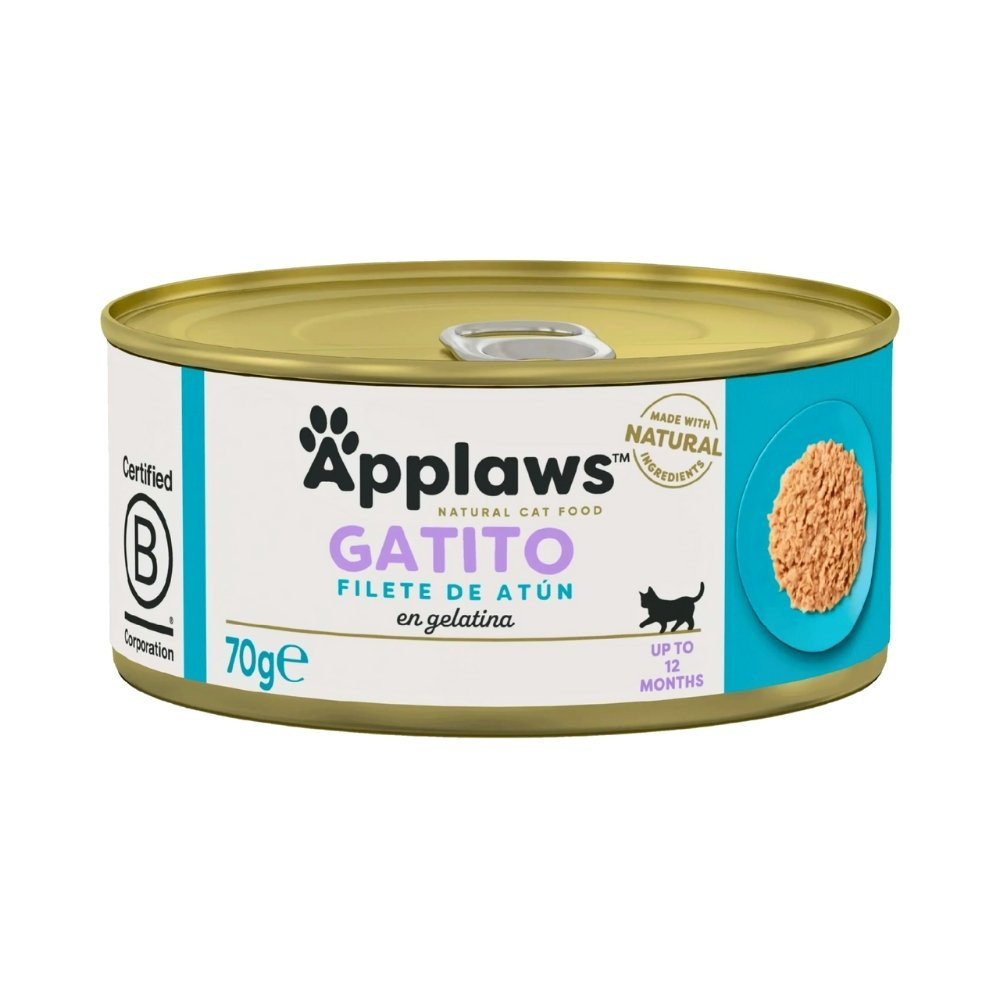 Applaws Kitten Lata Filete de Atun 70g Gatito Comida húmeda para gatos Patitas&co Applaws Kitten Lata Filete de Atun 70g Gatito Comida húmeda para gatos Patitas&co