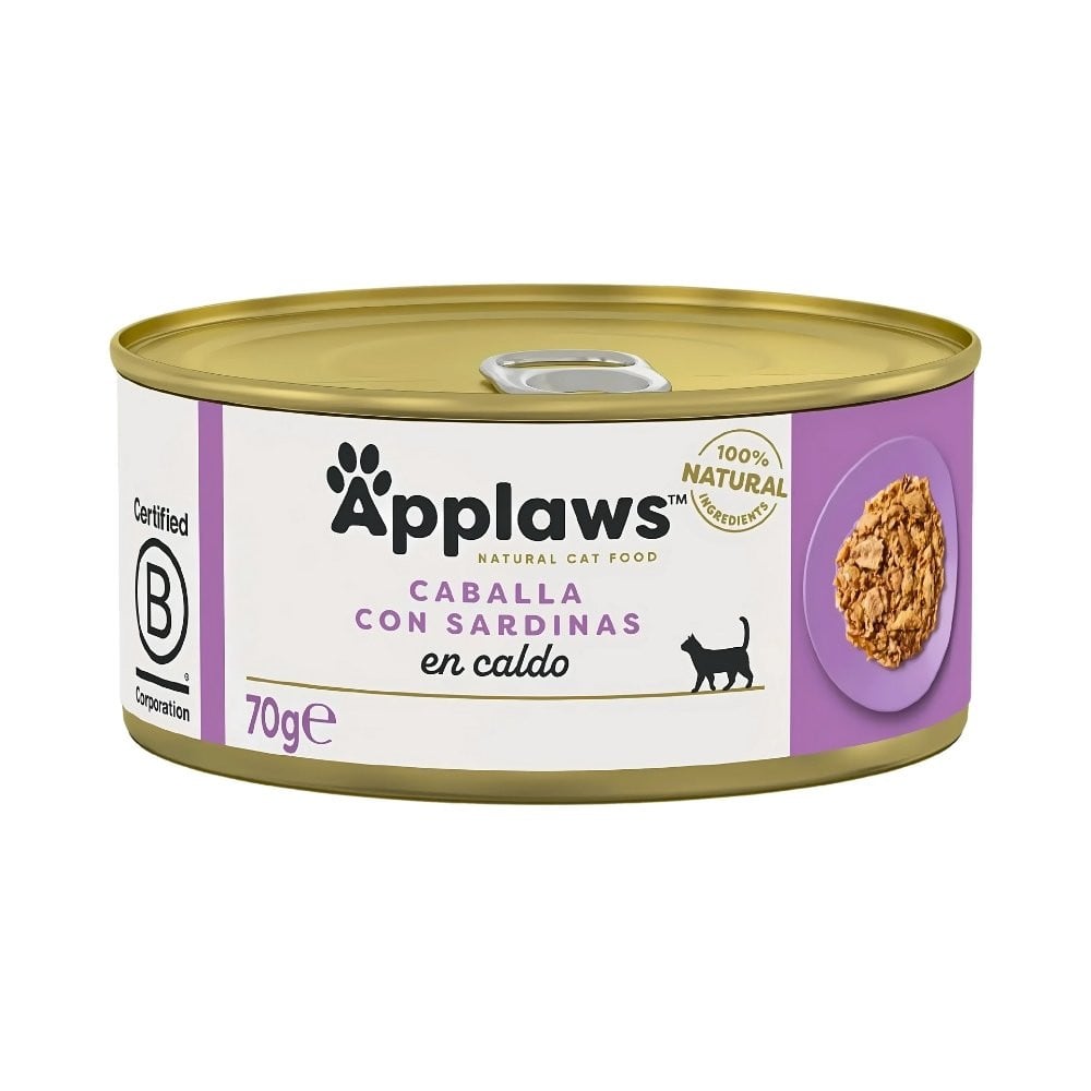 Applaws Lata Caballa y Sardina 70g Gato Comida húmeda para gatos Patitas&co