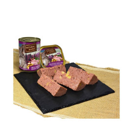 Natural Woodland Lata Conejo con Patatas Manzana y Tomillo para Perro 400g Comida húmeda para Perros Patitas&co