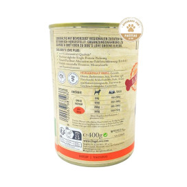 Dogs Love Lata Cocinada Filosofia BARF Puro Ternera 400g Perro Comida Cocinada para Perro Guía de Alimentación Patitas&co Dogs Love Lata Cocinada Filosofia BARF Puro Ternera 400g Perro Comida Cocinada para Perro Guía de Alimentación Patitas&co