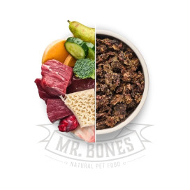 Mr. Bones Dieta BARF Deshidratada Ternera para Perro Dieta BARF Perros Patitas&co