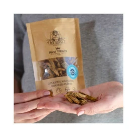 Mr. Bones Snacks Caballa del Atlantico Deshidratada Snacks Saludables para Perros Patitas&co
