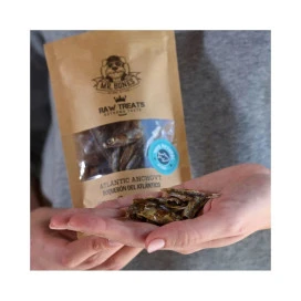 Mr. Bones Snacks Boqueron del Atlantico Deshidratado Snacks Saludables para Perros Patitas&co