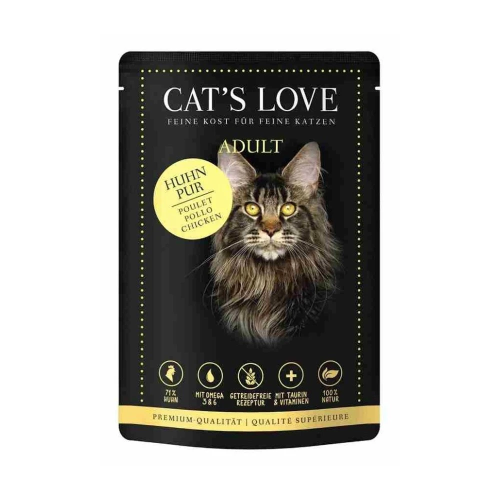 Cats Love Sobre Puro Pollo para Gato Comida húmeda para gatos Patitas&co