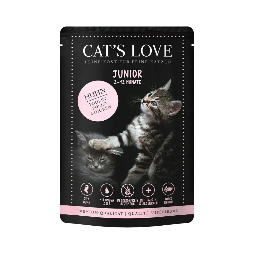 Cats Love Sobre Junior de Pollo para Gato Comida húmeda para gatos Patitas&co
