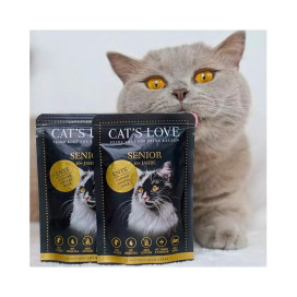 Cats Love Sobre de Pato para Gato Senior Comida húmeda para gatos Modelo Patitas&co