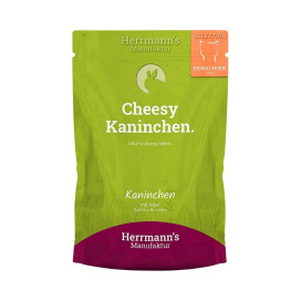 Herrmann´s Sobre de Conejo con Queso para Gato Comida húmeda para gatos Patitas&co