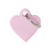 My Family Chapa Corazón Rosa de Aluminio Personalizable