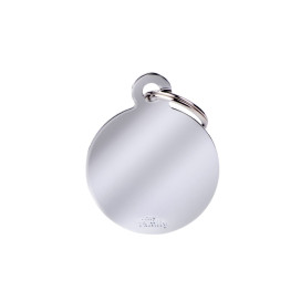 My Family Chapa Redonda de Latón Cromado Personalizable