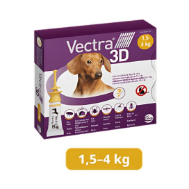 Pipeta Antiparasitaria Vectra 3D para Perro Antiparasitarios y Repelentes para perros Patitas&co