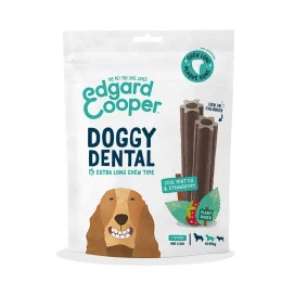 Edgard and Cooper Stick Dental Fresa y Menta Snacks Saludables para Perros Patitas&co