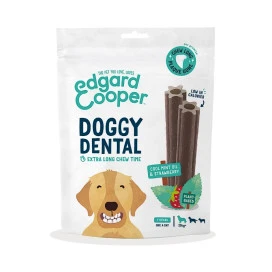 Edgard and Cooper Stick Dental Fresa y Menta Snacks Saludables para Perros Patitas&co