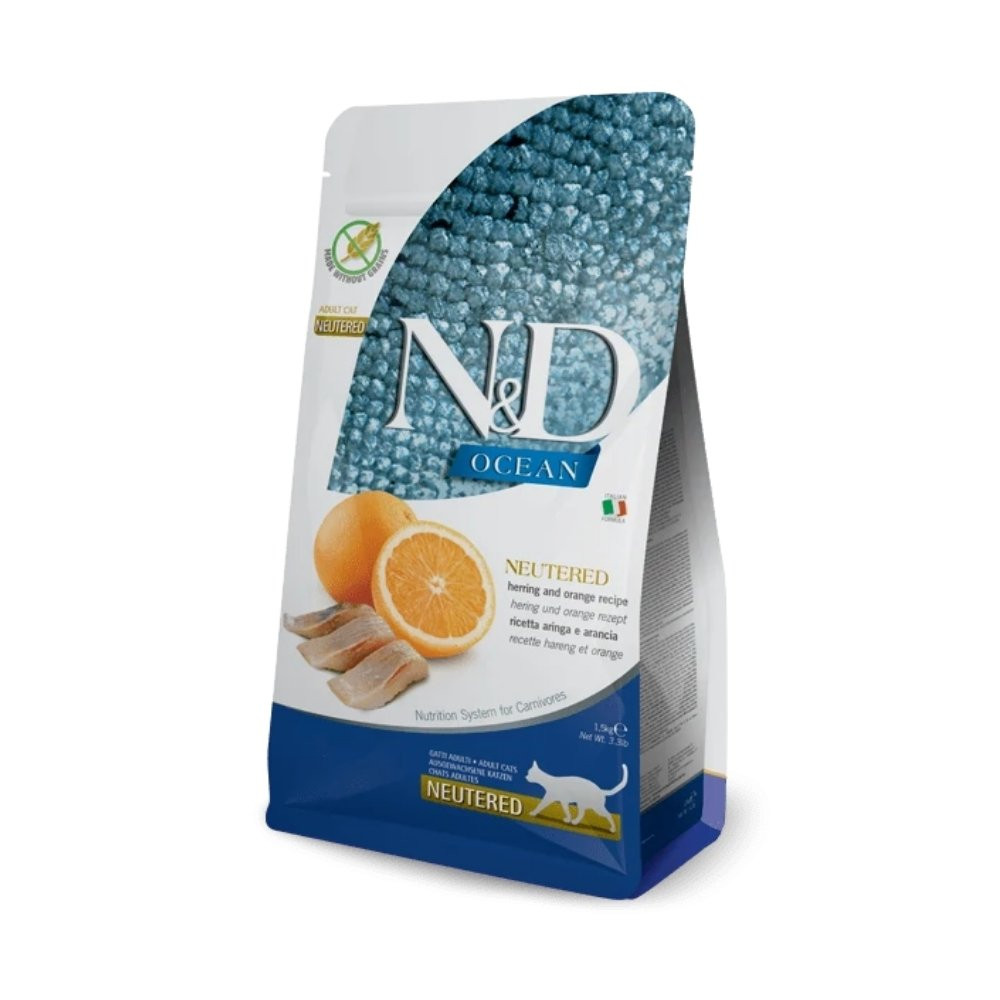 Farmina ND Feline Esterilizados Arenque Pienso Natural Gatos Pienso para gatos Patitas&co Farmina ND Feline Esterilizados Arenque Pienso Natural Gatos Pienso para gatos Patitas&co