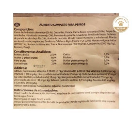 Natural Greatness Pienso Light de Conejo para Perros Pienso para Perros Patitas&co