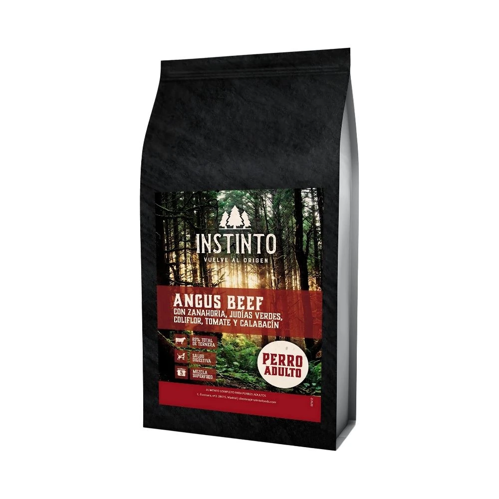 Instinto Ternera Angus Pienso Natural Perros Pienso para Perros Patitas&co