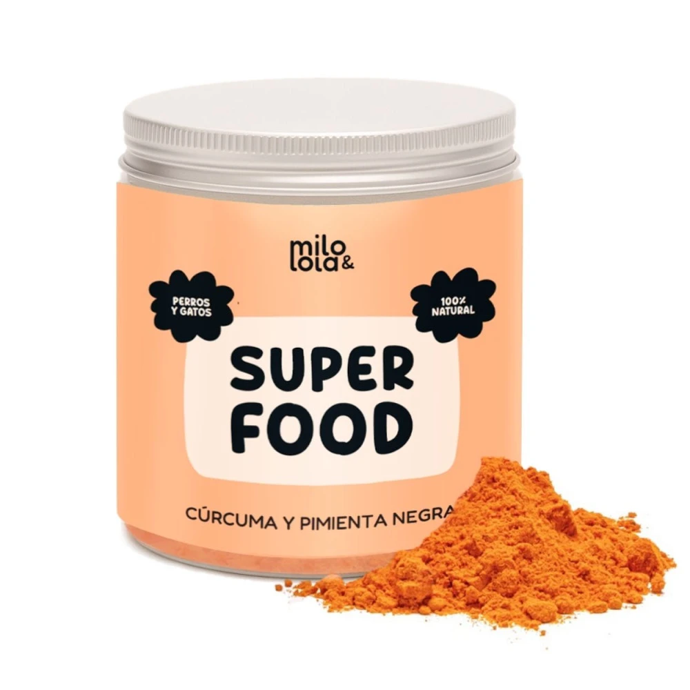 Milo Y Lola Suplemento Curcuma y Pimienta para Perros y Gatos Vitaminas para Perros y otros Suplementos Patitas&co