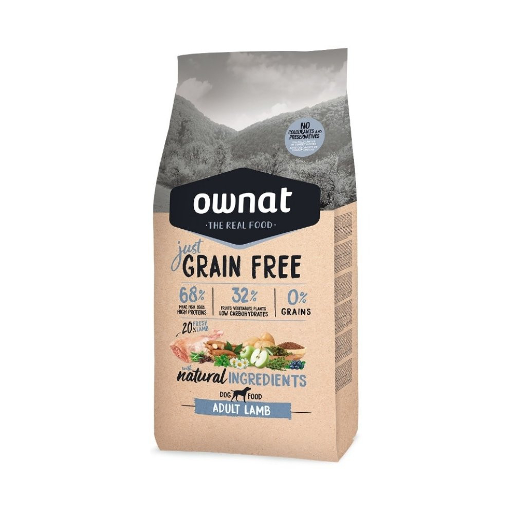 Ownat Just Cordero Pienso Natural para Perro Pienso para Perros Patitas&co