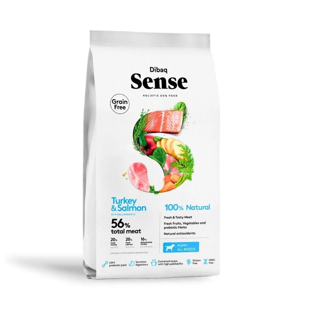 Dibaq Sense Puppy Pavo y Salmon
