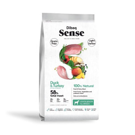 Dibaq Sense Pato y Pavo Light Pienso para Perros Senior Pienso para Perros Patitas&co
