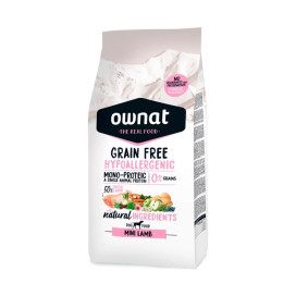 Ownat Grain Free Hypo Mini Cordero Pienso Perro de Raza Pequeña Pienso para Perros Patitas&co