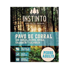 Instinto Pavo de Corral Pienso Natural para Perro Adulto Pienso para Perros Patitas&co