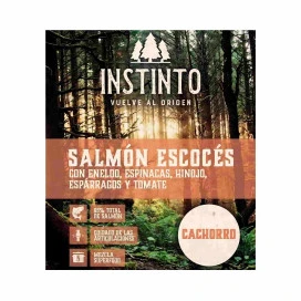 Instinto Pienso Natural de Salmón Escocés para Perro Cachorro Pienso para Cachorros Patitas&co