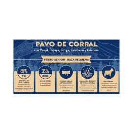 Instinto Pavo de Corral Pienso para Perro Senior de Raza Pequeña Pienso para Perros Patitas&co