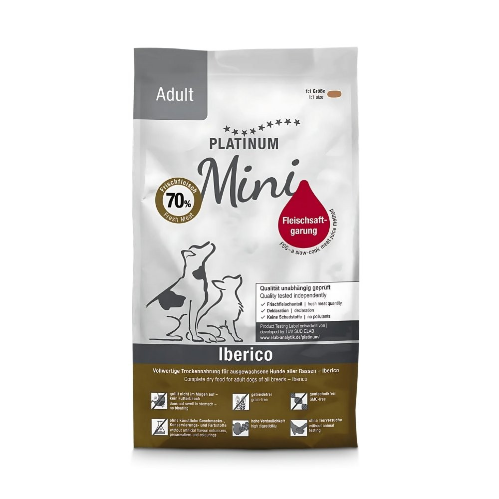 Platinum Mini Pienso Semihúmedo Ibérico para Perro Pequeño Pienso para Perros Patitas&co Platinum Mini Pienso Semihúmedo Ibérico para Perro Pequeño Pienso para Perros Patitas&co