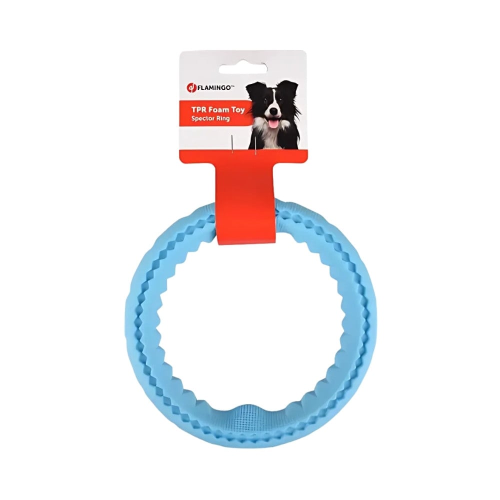 Flamingo Spector Juguete Acuático Anillo TPR Azul para Perros Juguetes para perros Patitas&co