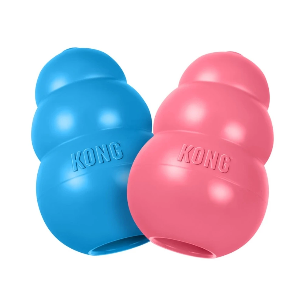 Kong Puppy Juguete Divertido Rellenable Azul/Rosa para Perro Juguetes para perros Patitas&co